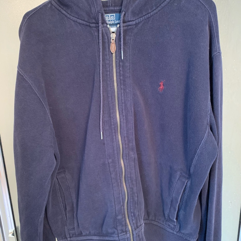 Polo zip up hoodie